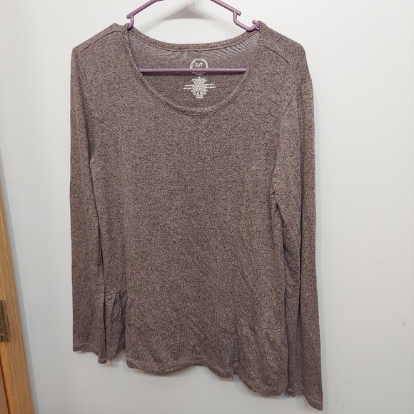 Maurices soft long sleeve basic flowy med purple - Picture 1 of 8
